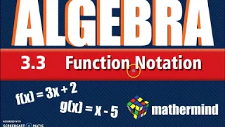 BIM Algebra 3-3 Function Notation