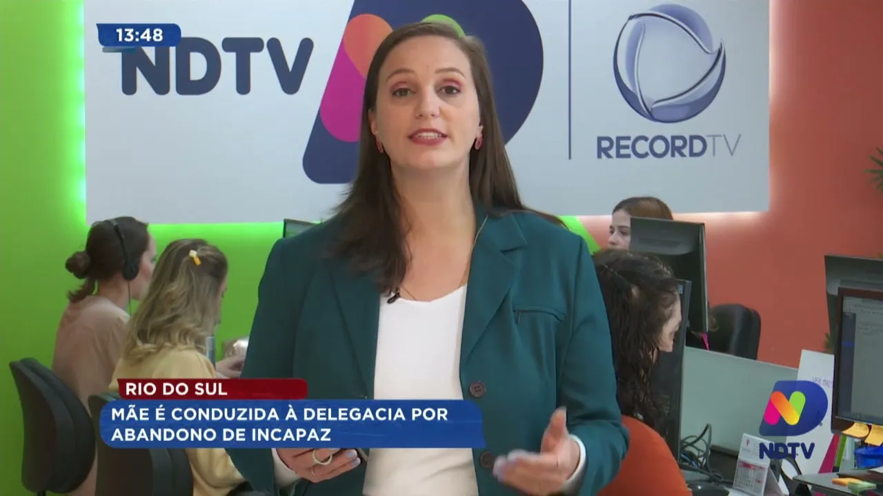 Rio do Sul: mãe é conduzida à delegacia por abandono de incapaz