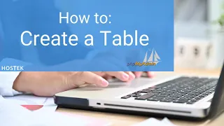 Creating a Table in phpMyAdmin