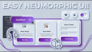 Neumorphism UI Design with Pure CSS