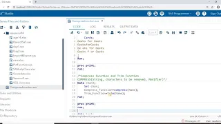 Compress Function In SAS