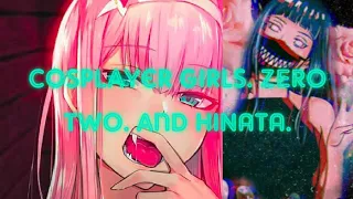hinata zero two cosplayers girls 