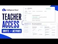 How to Invite a Teacher and Grant Access Intelligence Cloud