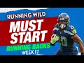 Running Backs Start Em Sit Em - Fantasy Football Week 17