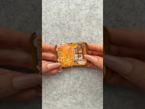 ASMR mini journal Autumn Window🍂🍁🪟☕️✨|#asmr #journal #journaling #scrapbooking #art #scrapbook