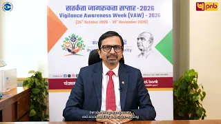 Sh. Raghvendra Kumar, CVO, PNB Highlights the Significance of Vigilance Awareness Week 2026