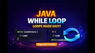 Java While Loop Do While Loop Explained Java Loops for Beginners Core Java Tutorial