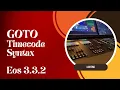 Goto Timecode Syntax