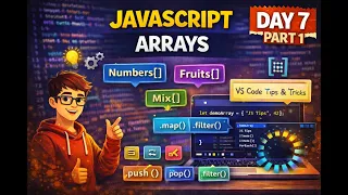 JavaScript Arrays Explained - Declaration Types Methods VS Code Tips Part 1