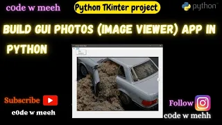 Create a GUI Photos image Viewer App in python TKinter Step-by-Step Tutorial