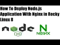 How To Deploy Node js Application With Nginx in Rocky Linux 8