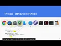 CS3A Week 9 Private attributes