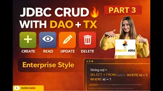 JDBC CRUD Operations in Java Enterprise Style DAO Transactions Explained Part 3