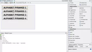 HOW TO PRINT ALPHABET PYRAMIDS IN JAVA NETBEANS