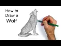 How to Draw a Wolf Howling