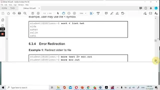 Lab 6 Part 3 - Input output redirection in Linux