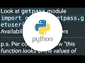 Is there a portable way to get the current username in Python