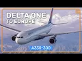 Delta One from Atlanta to Europe A330-300 Business Class Review