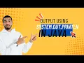 Java Output Using System out println Java Basics for Beginners