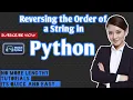 Reversing a Sentence in Python using Split Slice and Join Methods