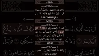 سورة قريش سورة الماعون سورة الكوثر بصوت   ياسر الدوسري دندنها