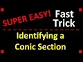 Trick for Quickly Identifying Conic Sections Without Completing the Square