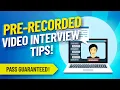 Lagu PRE-RECORDED VIDEO INTERVIEW TIPS, Questions \u0026 BRILLIANT ANSWERS!