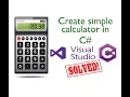 Visual Studio WinForm Windows Calculator Tutorial Example C