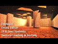 Devlog 6 Game Engine in C OpenGL Entity Editor UI Text Systems Texture Loading Sorting