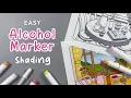 How to Shade with Alcohol Markers Easy Tips for Beginners Cozy Coloring for Adults