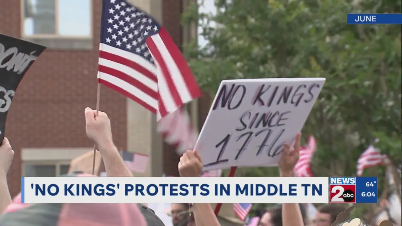 'No Kings' protests Saturday in Middle TN