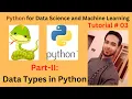 Tutorial 03 Data Types in Python Part 2