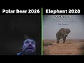 Polar Bear 2026 vs Bird 2027 vs Elephant 2028 vs Lion 2029 vs Bull 2030