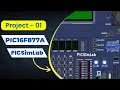 Blinking LEDs on PICSimLab MPLAB X IDE XC8 C Compiler Project - 01