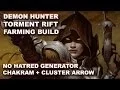Diablo 3 RoS No Hatred Generator Demon Hunter Build UPDATED Torment Farming