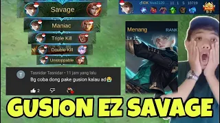 Download BARU PAKE GUSION LANGSUNG SAVAGE - Mobile Legends MP3