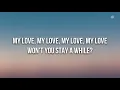 Lewis Capaldi Hold Me While You Wait