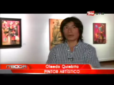 Pintor Olmedo Quimbita viajará a México para presentar sus obras