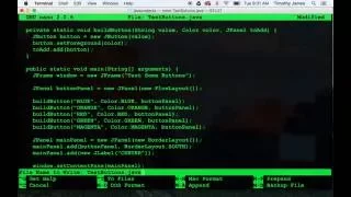 Java15 Working with BorderLayout and FlowLayout