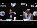 Hubert Davis Ven-Allen Lubin Post-Wake Forest ACCT Presser UNC Basketball