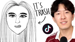 I Learn to Draw Faces from TikTok Art Tutorials (with rage)