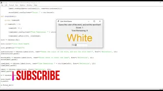 Word color Game with python