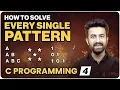 Pattern Printing in One Lecture 4 C Programming Series