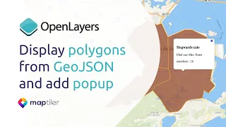 OpenLayers Tutorial 3 Map with polygon and popup from GeoJSON using JavaScript