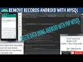 How to Delete record using android studio with mysql database android with mysql