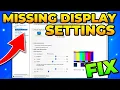 Fix NVIDIA Control Panel Display Settings Missing or Not Showing Up - PC Laptop