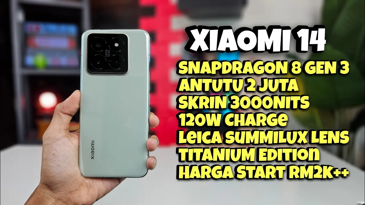 Xiaomi 14 Dah Rasmi! Makin Seram Spec Dia????