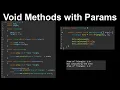 Void Methods with Parameters Function Overloading - AP Computer Science A