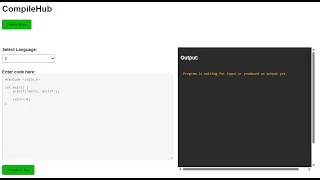 CompileHub - Compiler design project using python django