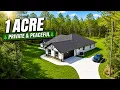 New Construction Home Tour 1 Acre Wooded Lot in Ocala FL Total Seclusion